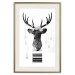 Wall Poster Abstract Antlers - black and white abstract composition with a deer 114310 additionalThumb 19
