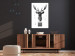 Wall Poster Abstract Antlers - black and white abstract composition with a deer 114310 additionalThumb 5
