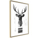 Wall Poster Abstract Antlers - black and white abstract composition with a deer 114310 additionalThumb 12
