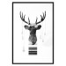 Wall Poster Abstract Antlers - black and white abstract composition with a deer 114310 additionalThumb 15