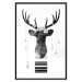 Wall Poster Abstract Antlers - black and white abstract composition with a deer 114310 additionalThumb 24