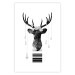 Wall Poster Abstract Antlers - black and white abstract composition with a deer 114310 additionalThumb 19