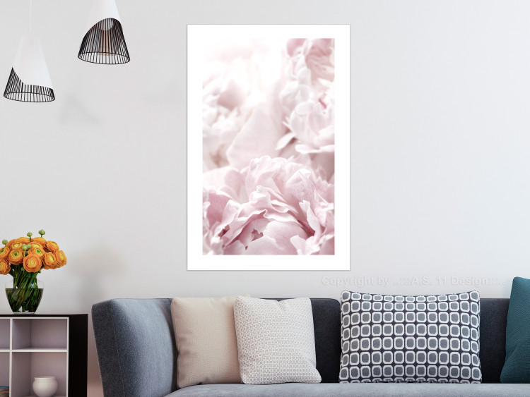 Wall Poster Fluffy peonies - botanical composition with flowers with pink petals 115010 additionalImage 2