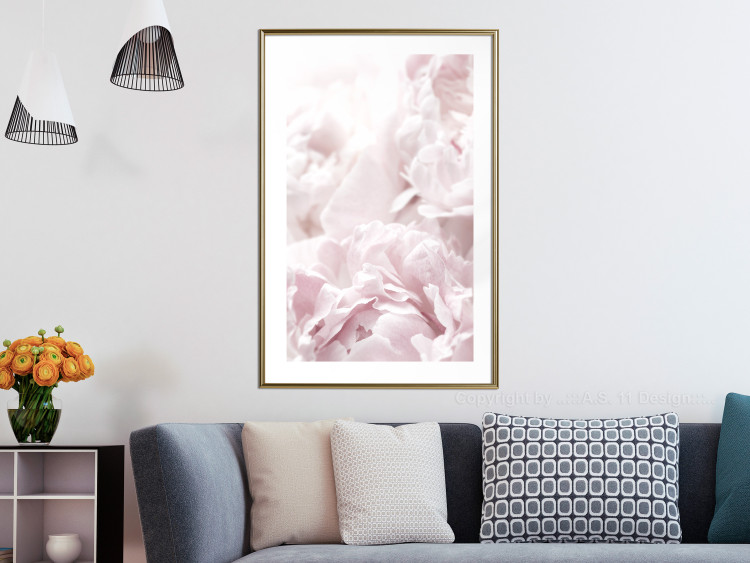 Wall Poster Fluffy peonies - botanical composition with flowers with pink petals 115010 additionalImage 13