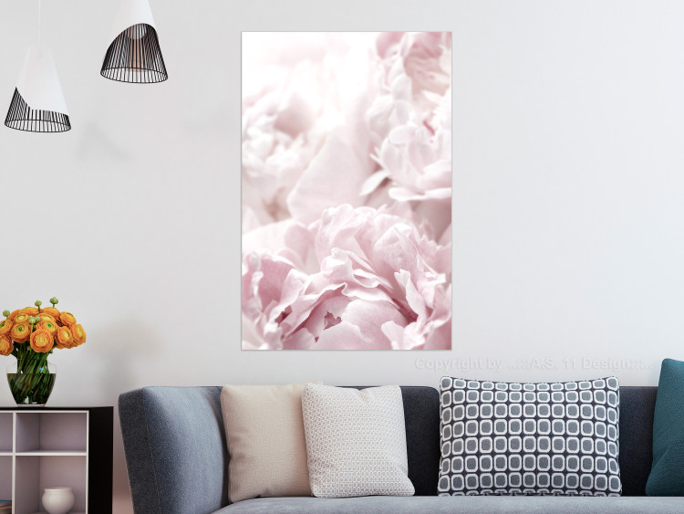 Wall Poster Fluffy peonies - botanical composition with flowers with pink petals 115010 additionalImage 19