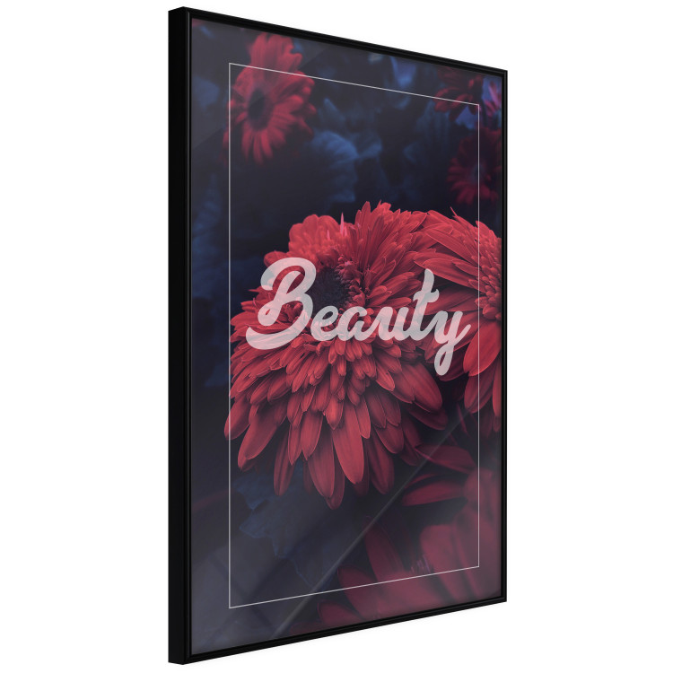 Poster Beauty - composition in dark colors with a bright English text 116310 additionalImage 12