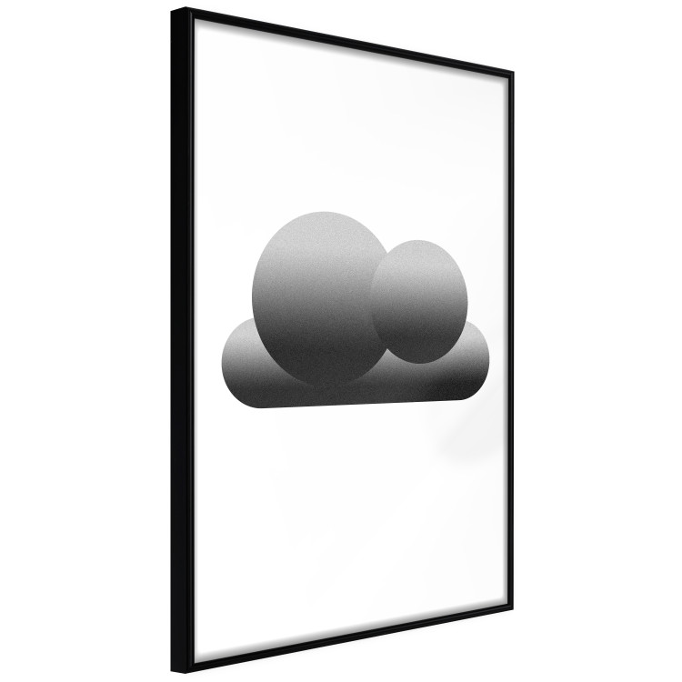 Poster Black Cloud - figures bathed in grays and white background 116610 additionalImage 12