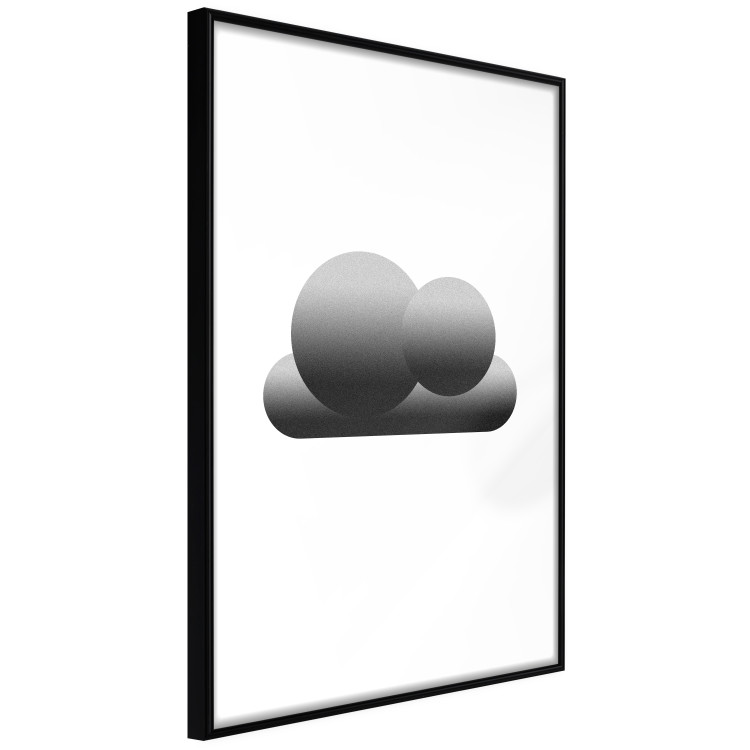 Poster Black Cloud - figures bathed in grays and white background 116610 additionalImage 13