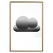 Poster Black Cloud - figures bathed in grays and white background 116610 additionalThumb 16
