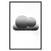 Poster Black Cloud - figures bathed in grays and white background 116610 additionalThumb 24