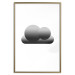 Poster Black Cloud - figures bathed in grays and white background 116610 additionalThumb 16