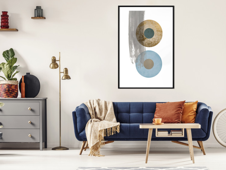 Poster Abstract Symmetry - geometric colorful composition in four circles 117910 additionalImage 4
