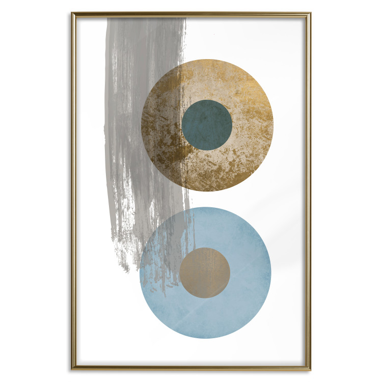 Poster Abstract Symmetry - geometric colorful composition in four circles 117910 additionalImage 17