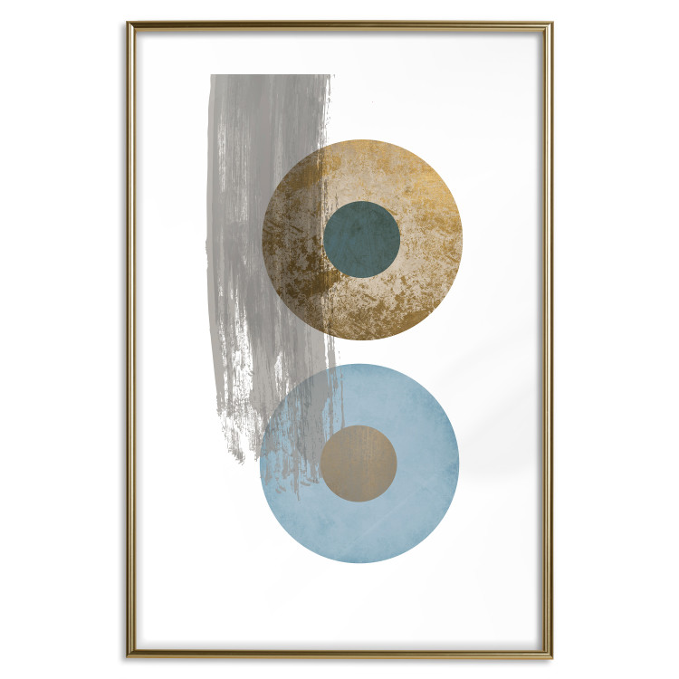 Poster Abstract Symmetry - geometric colorful composition in four circles 117910 additionalImage 20