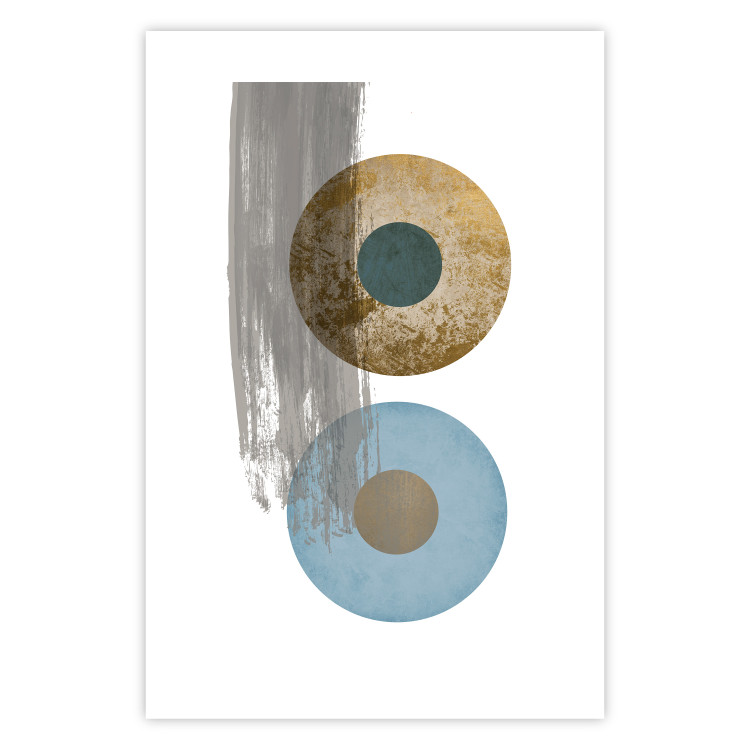 Poster Abstract Symmetry - geometric colorful composition in four circles 117910 additionalImage 18