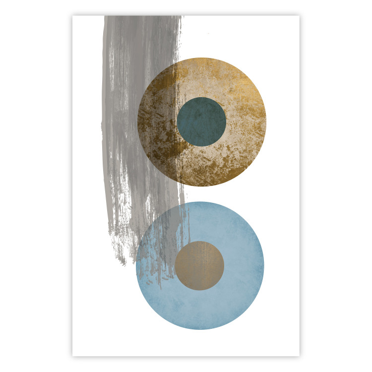 Poster Abstract Symmetry - geometric colorful composition in four circles 117910