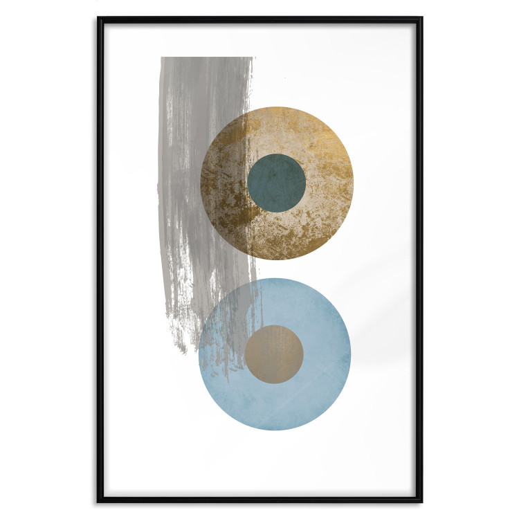 Poster Abstract Symmetry - geometric colorful composition in four circles 117910 additionalImage 19