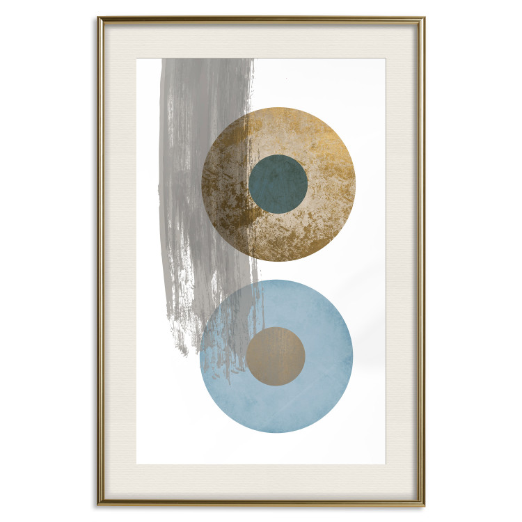 Poster Abstract Symmetry - geometric colorful composition in four circles 117910 additionalImage 24