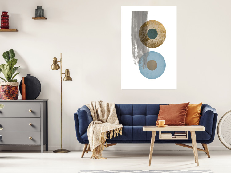 Poster Abstract Symmetry - geometric colorful composition in four circles 117910 additionalImage 4