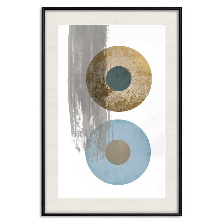 Poster Abstract Symmetry - geometric colorful composition in four circles 117910 additionalImage 25