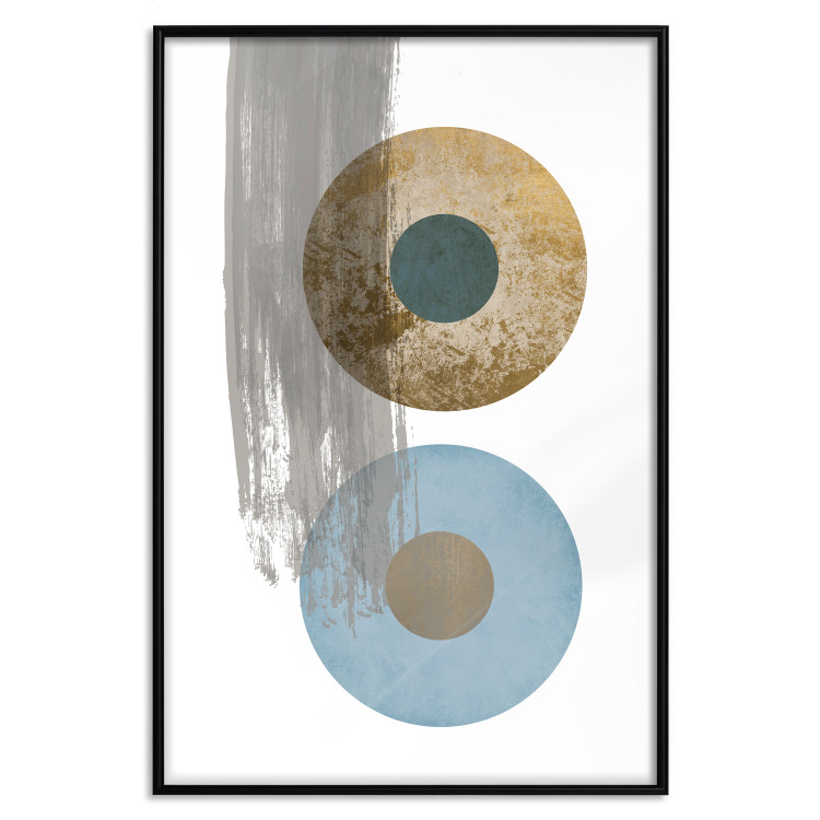Poster Abstract Symmetry - geometric colorful composition in four circles 117910 additionalImage 16