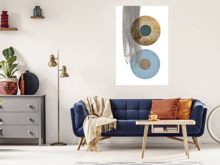 Poster Abstract Symmetry - geometric colorful composition in four circles 117910 additionalImage 18