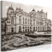 Canvas Art Print Słowacki Theater - a pearl of Krakow architecture in sepia 118110 additionalThumb 2