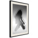 Poster Sensual Dance - black and white composition with a woman with long hair 121910 additionalThumb 3