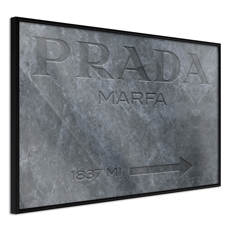 Wall Poster Marble Prada - engraved English brand name on marble texture 122310 additionalImage 10