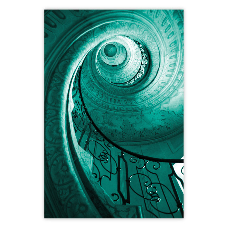 Wall Poster Architectural Spiral - spiral staircase as architectural work 123610