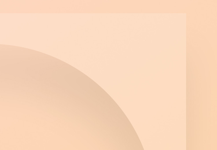Poster Circle in Square - geometric shapes on pastel orange background 123810 additionalImage 8