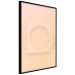 Poster Circle in Square - geometric shapes on pastel orange background 123810 additionalThumb 10