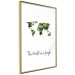 Wall Poster The World is a Jungle - text under a tropical world map on a white background 125410 additionalThumb 6