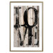 Wall Poster Retro: Love - retro English text on a background of wooden planks 125710 additionalThumb 20