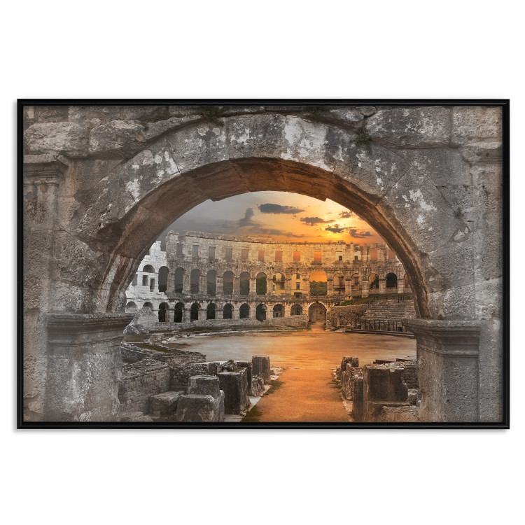 Wall Poster Roman Theater - very old stone architecture in the city of Rome 128610 additionalImage 18
