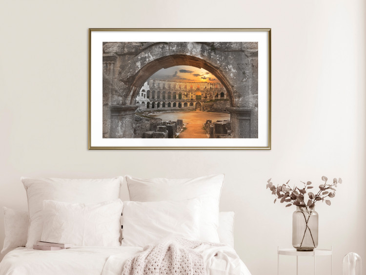 Wall Poster Roman Theater - very old stone architecture in the city of Rome 128610 additionalImage 13