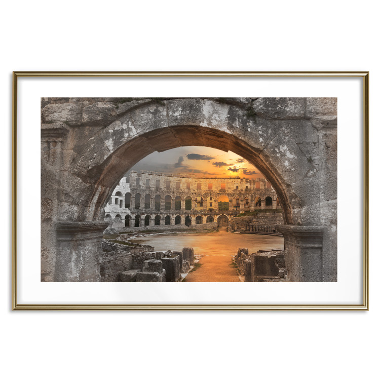 Wall Poster Roman Theater - very old stone architecture in the city of Rome 128610 additionalImage 14