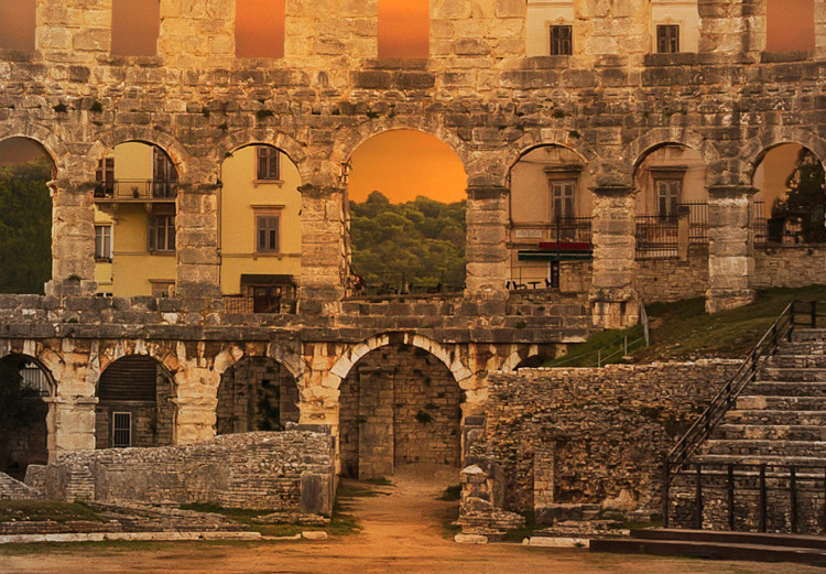 Wall Poster Roman Theater - very old stone architecture in the city of Rome 128610 additionalImage 8