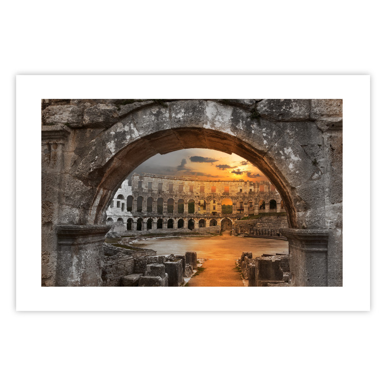 Wall Poster Roman Theater - very old stone architecture in the city of Rome 128610 additionalImage 19