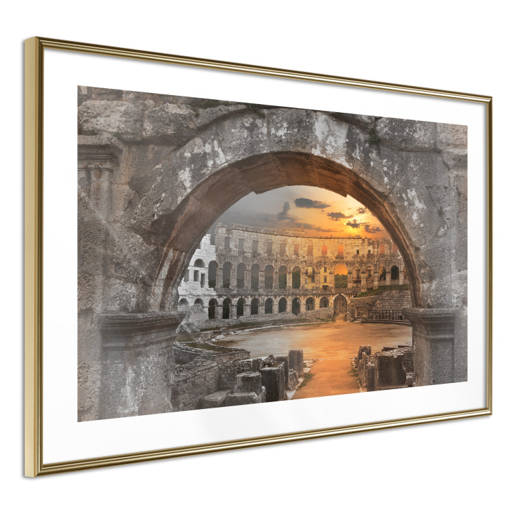 Wall Poster Roman Theater - very old stone architecture in the city of Rome 128610 additionalImage 6