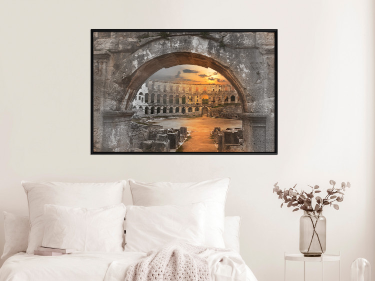 Wall Poster Roman Theater - very old stone architecture in the city of Rome 128610 additionalImage 3
