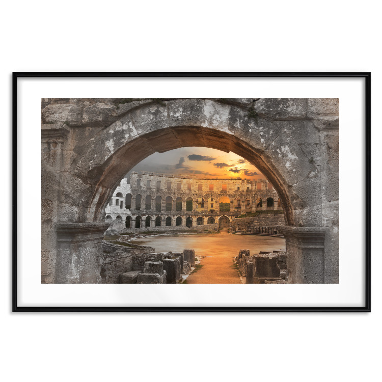 Wall Poster Roman Theater - very old stone architecture in the city of Rome 128610 additionalImage 15