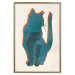 Poster Feline Moods - abstract two-color cat on light beige background 129610 additionalThumb 21