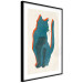 Poster Feline Moods - abstract two-color cat on light beige background 129610 additionalThumb 6