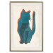 Poster Feline Moods - abstract two-color cat on light beige background 129610 additionalThumb 20