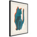 Poster Feline Moods - abstract two-color cat on light beige background 129610 additionalThumb 2