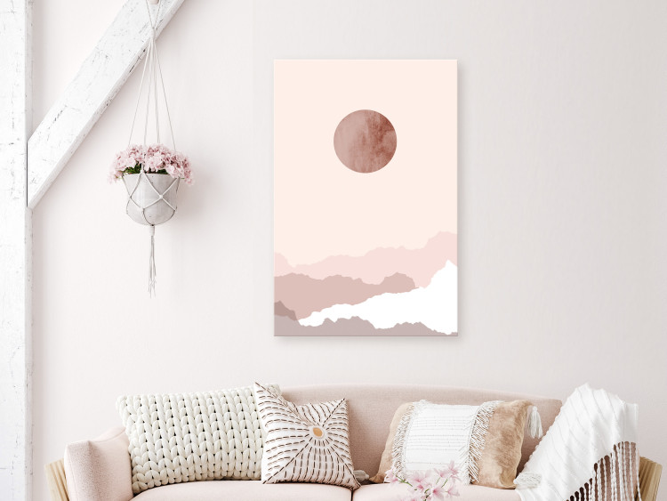 Canvas Pastel Planet (1-piece) Vertical - abstractly depicted cosmos 129710 additionalImage 3