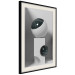 Wall Poster Glass Eye - abstract shapes with dark accents on a light background 129910 additionalThumb 2