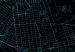 Wall Mural Map of Manhattan - New York district plan on a black background 131610 additionalThumb 4