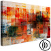 Canvas Art Print Painterly Braid (1-piece) Wide - artistic abstraction 131710 additionalThumb 6